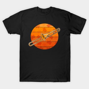 Fall Trombone Trombonist Brass Musician Autumn T-Shirt